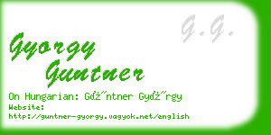 gyorgy guntner business card